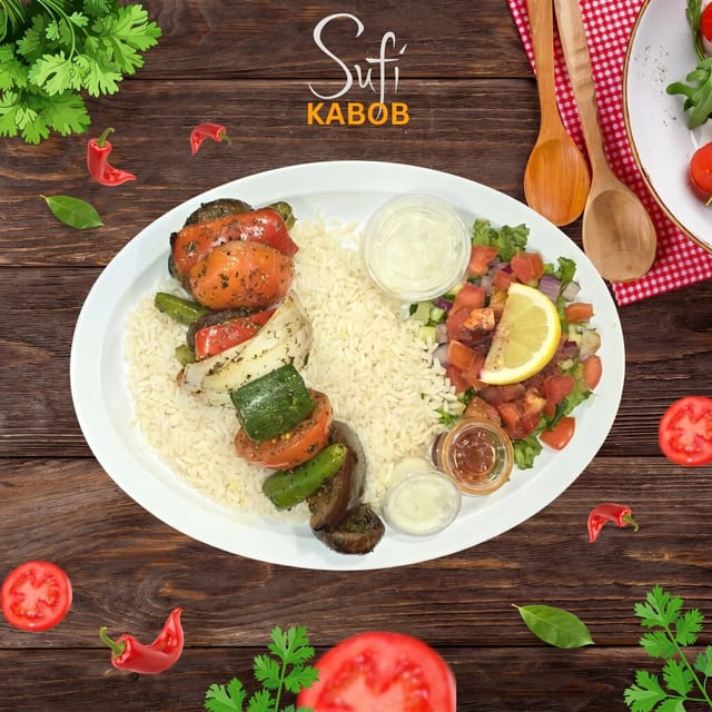 Veggie Shish Kabob.