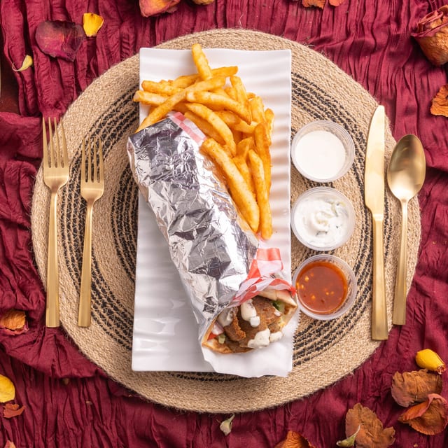 Beef Gyro Wrap Combo.