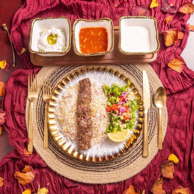 Beef Kafta Kabob.